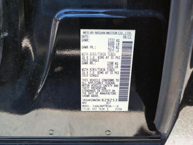 صورة رقم 10 من المزاد - 2011 NISSAN PATHFINDER مع VIN 5N1AR1NN3BC629253
