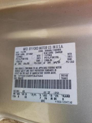 Photo 10 from auction – 2000 FORD RANGER SUP with VIN 1FTZR15V0YTA47644