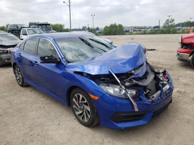 HONDA CIVIC EX 2018 with VIN 19XFC2F72JE016730 - Photo from auction