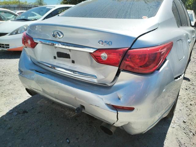 Photo 9 from auction – 2014 INFINITI Q50 BASE with VIN JN1BV7AP9EM676271