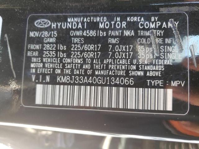 Photo 10 from auction – 2016 HYUNDAI TUCSON LIM with VIN KM8J33A40GU134066