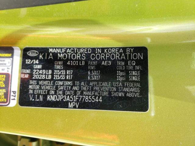 Photo 10 from auction – 2015 KIA SOUL + with VIN KNDJP3A51F7785544