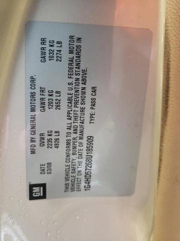Photo 10 from auction – 2008 BUICK LUCERNE CX with VIN 1G4HD57268U185909