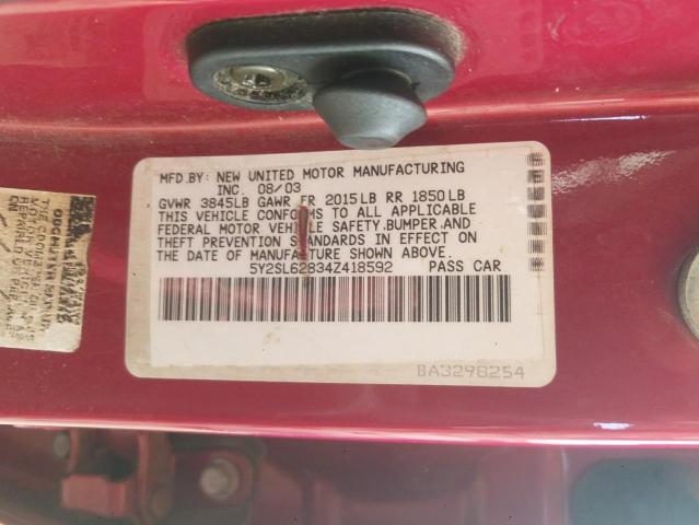 Photo 10 from auction – 2004 PONTIAC VIBE with VIN 5Y2SL62834Z418592