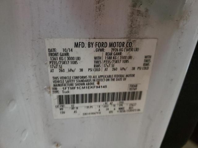 Photo 10 from auction – 2014 FORD F150 with VIN 1FTMF1CM1EKF94145