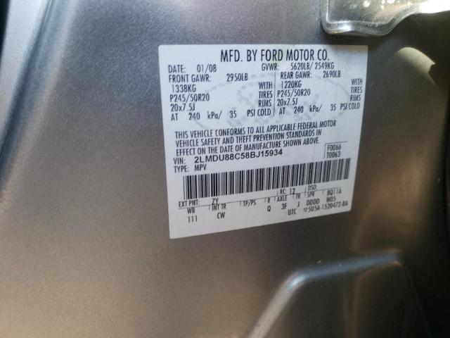 Photo 10 from auction – 2008 LINCOLN MKX with VIN 2LMDU88C58BJ15934