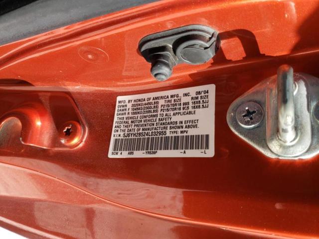 Photo 10 from auction – 2004 HONDA ELEMENT EX with VIN 5J6YH28524L032955