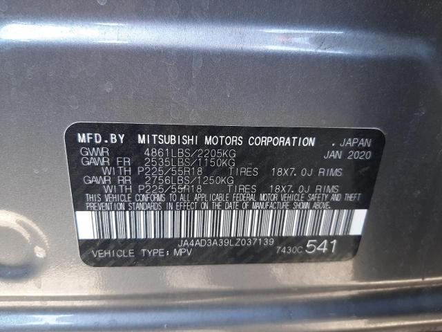 Photo 10 from auction – 2020 MITSUBISHI OUTLANDER with VIN JA4AD3A39LZ037139