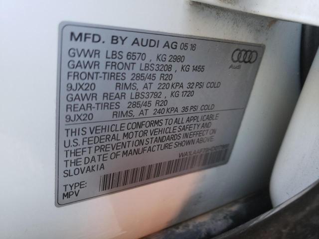 Photo 10 from auction – 2017 AUDI Q7 PREMIUM with VIN WA1LAAF79HD017866