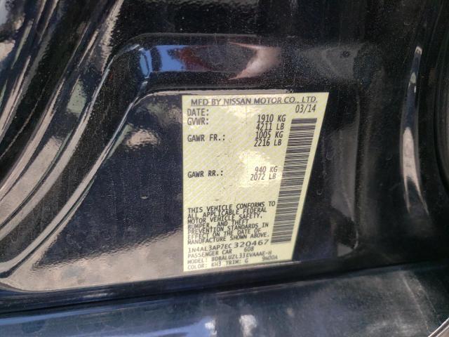 Photo 10 from auction – 2014 NISSAN ALTIMA 2.5 with VIN 1N4AL3AP7EC320467