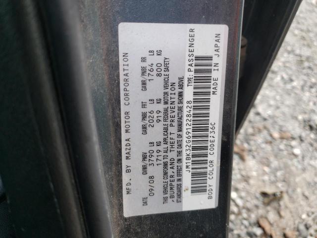 Photo 10 from auction – 2009 MAZDA 3 I with VIN JM1BK32G691228428