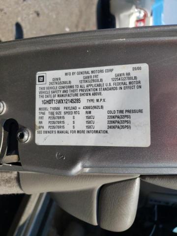 Photo 10 from auction – 2001 OLDSMOBILE BRAVADA with VIN 1GHDT13WX12145285