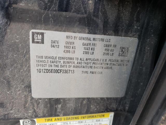 Photo 10 from auction – 2012 CHEVROLET MALIBU 2LT with VIN 1G1ZD5E00CF336713