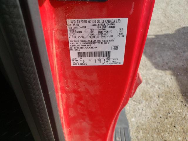Photo 10 from auction – 2003 FORD F150 with VIN 2FTRX18L73CA88307