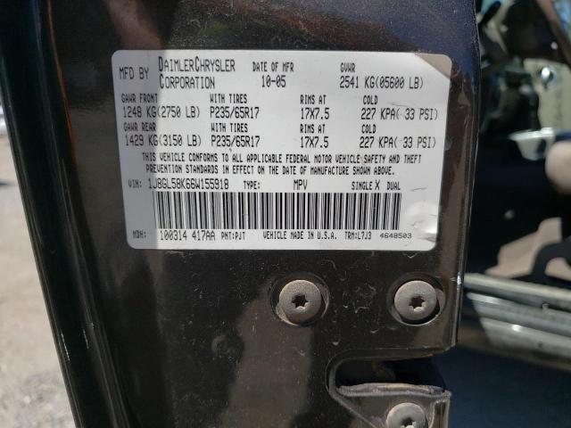Photo 10 from auction – 2006 JEEP LIBERTY LI with VIN 1J8GL58K66W155918