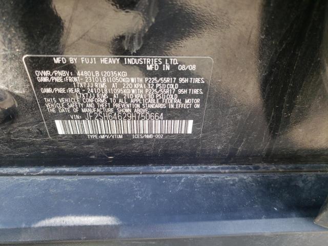 Photo 10 from auction – 2009 SUBARU FORESTER 2 with VIN JF2SH64629H750664