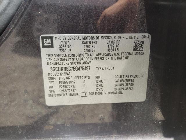 Photo 10 from auction – 2014 CHEVROLET SILVERADO with VIN 3GCUKREC7EG475487