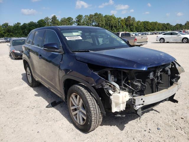 TOYOTA HIGHLANDER 2015 with VIN 5TDZARFH7FS012545 - Photo from auction