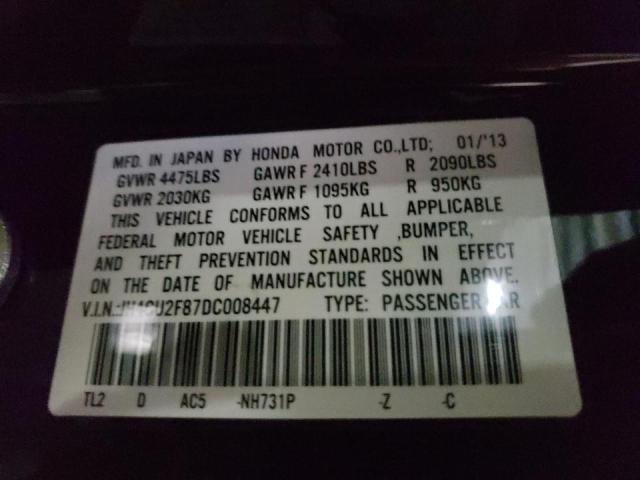 Photo 10 from auction – 2013 ACURA TSX SE with VIN JH4CU2F87DC008447