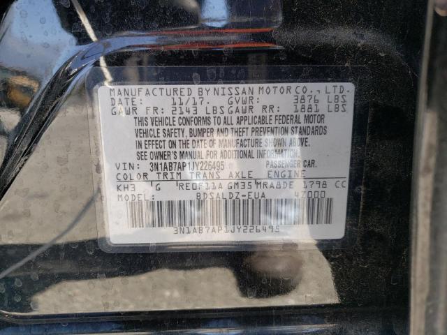 Photo 10 from auction – 2018 NISSAN SENTRA S with VIN 3N1AB7AP1JY226495