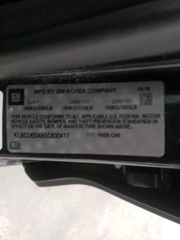 Photo 10 from auction – 2016 CHEVROLET SPARK 1LT with VIN KL8CD6SA9GC630417
