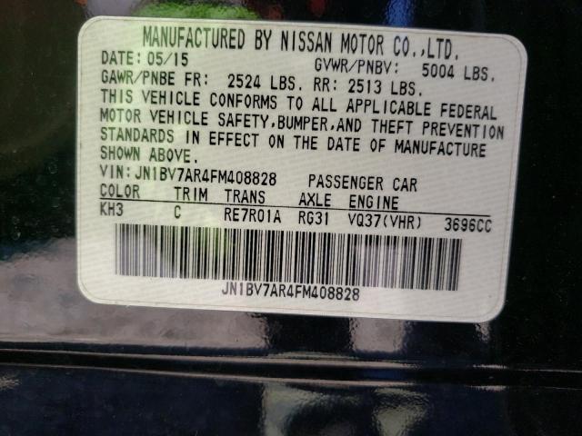 Photo 10 from auction – 2015 INFINITI Q50 BASE with VIN JN1BV7AR4FM408828