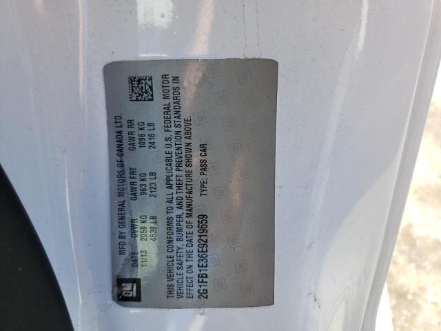 Photo 10 from auction – 2014 CHEVROLET CAMARO LT with VIN 2G1FB1E36E9219659