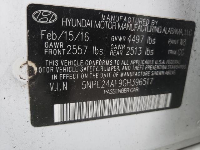 Photo 10 from auction – 2016 HYUNDAI SONATA with VIN 5NPE24AF9GH396517