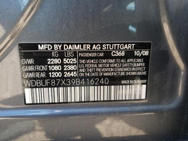 Photo 10 from auction – 2009 MERCEDES-BENZ E 350 4MAT with VIN WDBUF87X39B416240