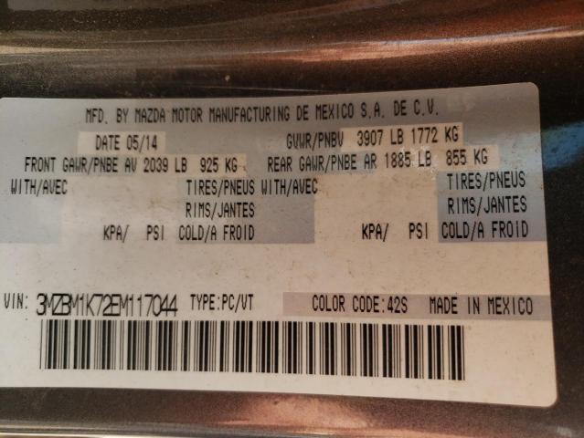 Photo 10 from auction – 2014 MAZDA 3 SPORT with VIN 3MZBM1K72EM117044