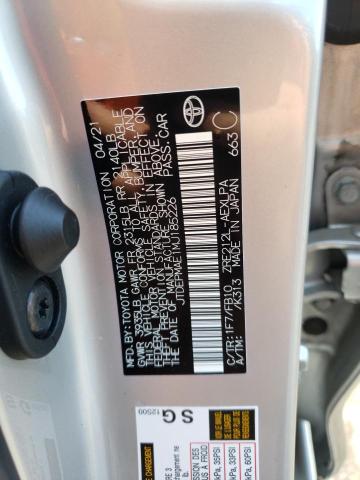 Photo 10 from auction – 2021 TOYOTA COROLLA LE with VIN JTDEPMAE1MJ185226