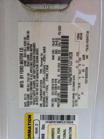 Photo 10 from auction – 2015 FORD MUSTANG with VIN 1FA6P8TH9F5375828