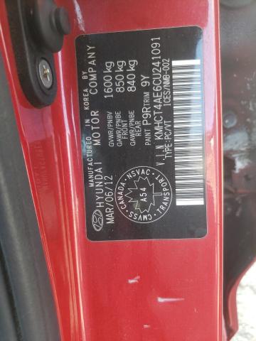 Photo 10 from auction – 2012 HYUNDAI ACCENT GLS with VIN KMHCT4AE6CU241091