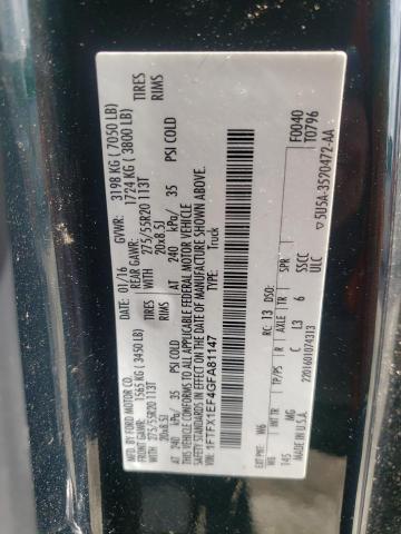 Photo 10 from auction – 2016 FORD F150 SUPER with VIN 1FTFX1EF4GFA81147