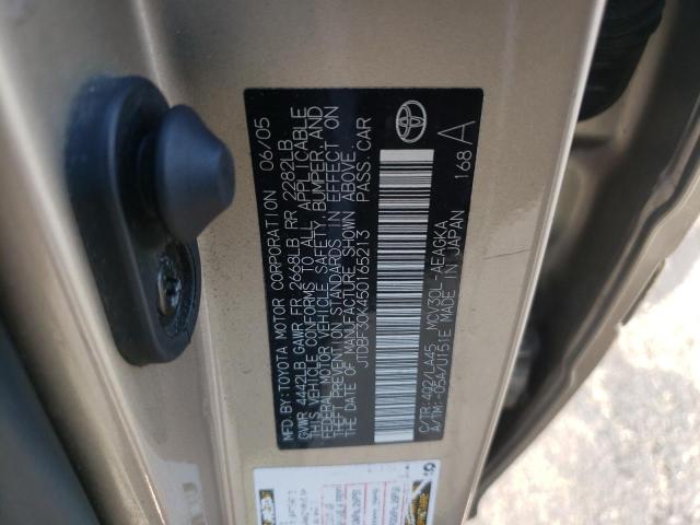 Photo 10 from auction – 2005 TOYOTA CAMRY LE with VIN JTDBF30K450165213