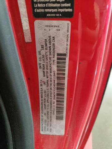 Photo 10 from auction – 2005 VOLKSWAGEN NEW BEETLE with VIN 3VWCK31C45M411940