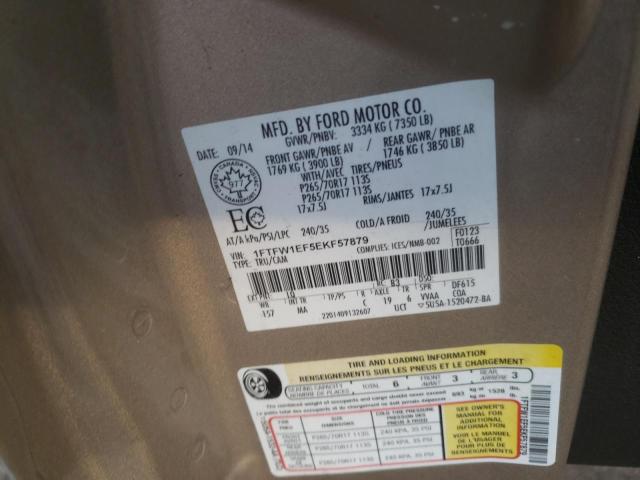 Photo 10 from auction – 2014 FORD F150 SUPER with VIN 1FTFW1EF5EKF57879