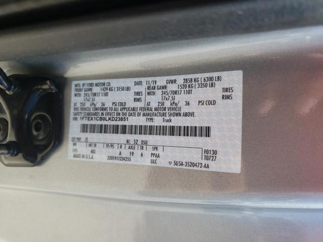 Photo 10 from auction – 2020 FORD F150 SUPER with VIN 1FTEX1CB0LKD23851