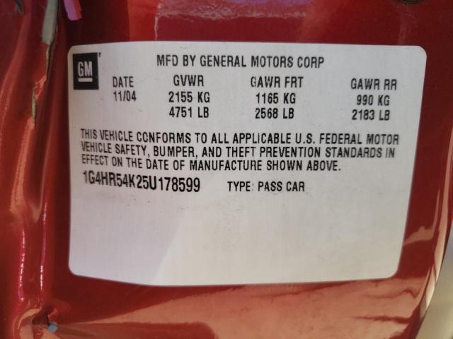 Photo 10 from auction – 2005 BUICK LESABRE LI with VIN 1G4HR54K25U178599