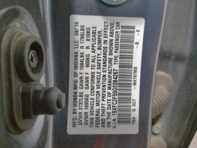 Photo 10 from auction – 2016 HONDA CIVIC LX with VIN 19XFC2F55GE084267