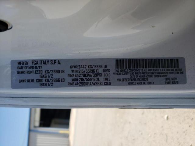 Photo 10 from auction – 2018 RAM PROMASTER with VIN ZFBERFAB8J6K19076