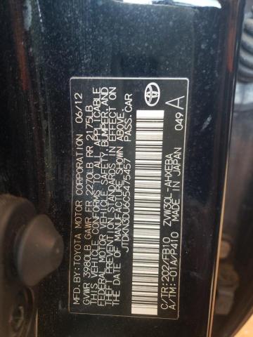Photo 10 from auction – 2012 TOYOTA PRIUS with VIN JTDKN3DU6C5475457