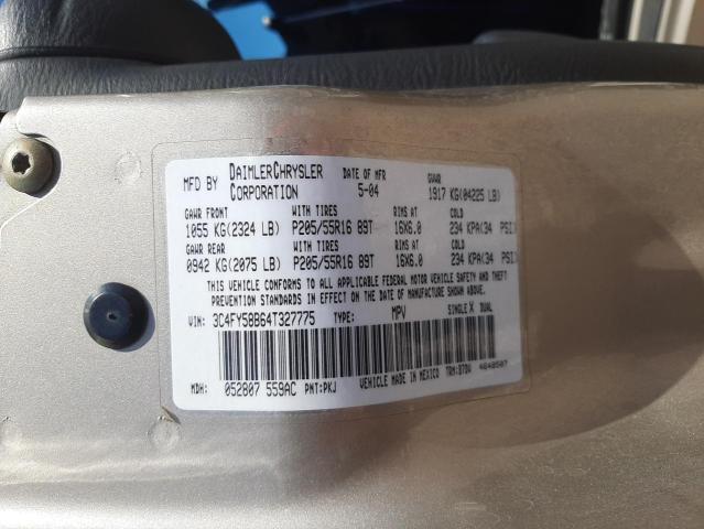 Photo 10 from auction – 2004 CHRYSLER PT CRUISER with VIN 3C4FY58B64T327775