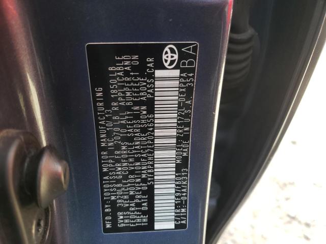 Photo 10 from auction – 2014 TOYOTA COROLLA EC with VIN 5YFBPRHE7EP024656