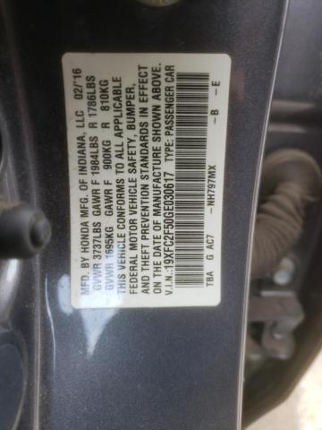 Photo 10 from auction – 2016 HONDA CIVIC LX with VIN 19XFC2F50GE030617