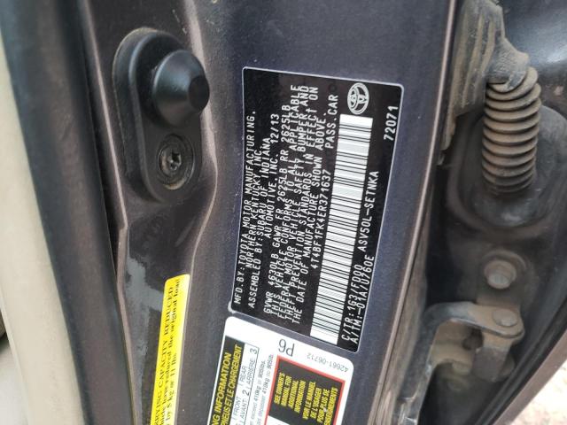 Photo 10 from auction – 2014 TOYOTA CAMRY L with VIN 4T4BF1FK4ER371637
