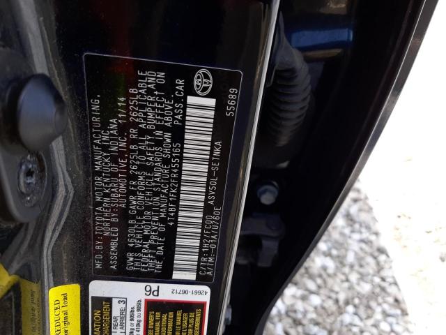 Photo 10 from auction – 2015 TOYOTA CAMRY LE with VIN 4T4BF1FK2FR455165