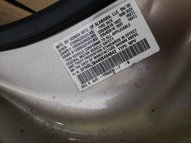 Photo 10 from auction – 2006 HONDA ODYSSEY EX with VIN 5FNRL38446B404842
