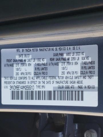 Photo 10 from auction – 2021 MAZDA CX-30 PREM with VIN 3MVDMBEY4MM268910