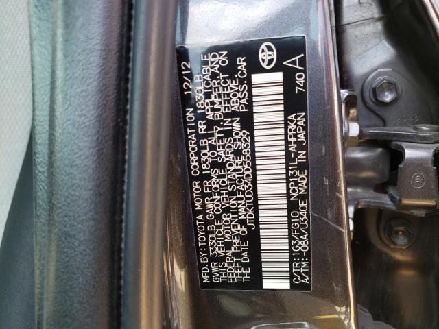 Photo 10 from auction – 2013 TOYOTA YARIS with VIN JTDKTUD34DD558329